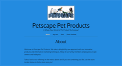 Desktop Screenshot of petscapeproducts.com